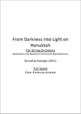 From Darkness into Light on Hannukah Orchestra sheet music cover